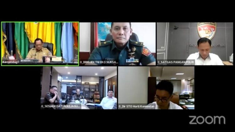 Rakor Pengendalian Inflasi Daerah, Mendagri: Upaya Konsisten Pengendalian Inflasi Daerah Harus Terus Dilakukan