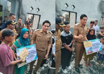 Gercep, Bupati Lucky Hakim Bantu Warga Korban Kebakaran di Tukdana